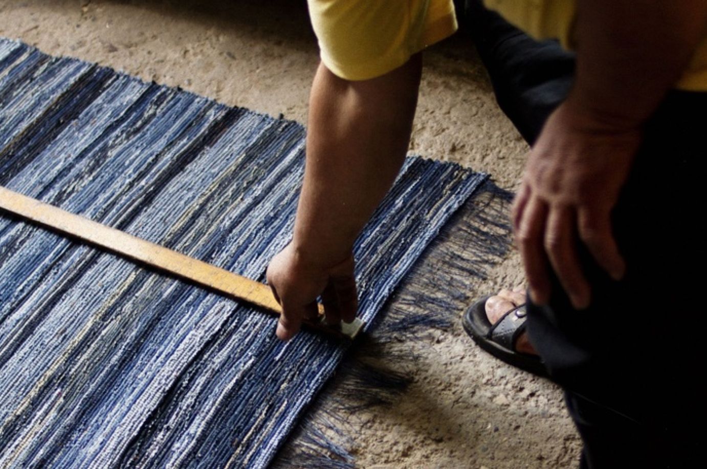 DIY Inspo: Denim rug | A Pair & A Spare
