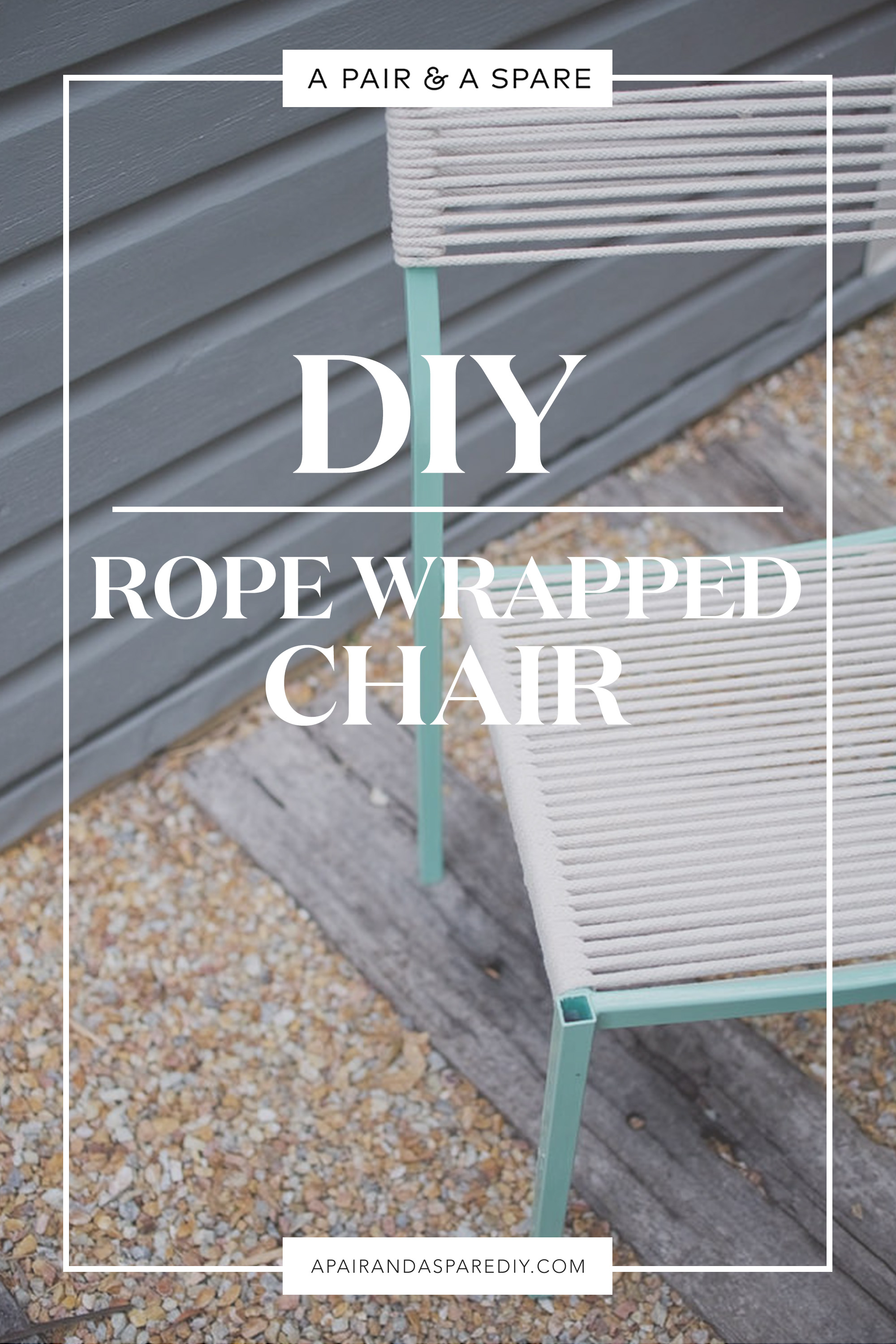 DIY Rope Wrapped Chair
