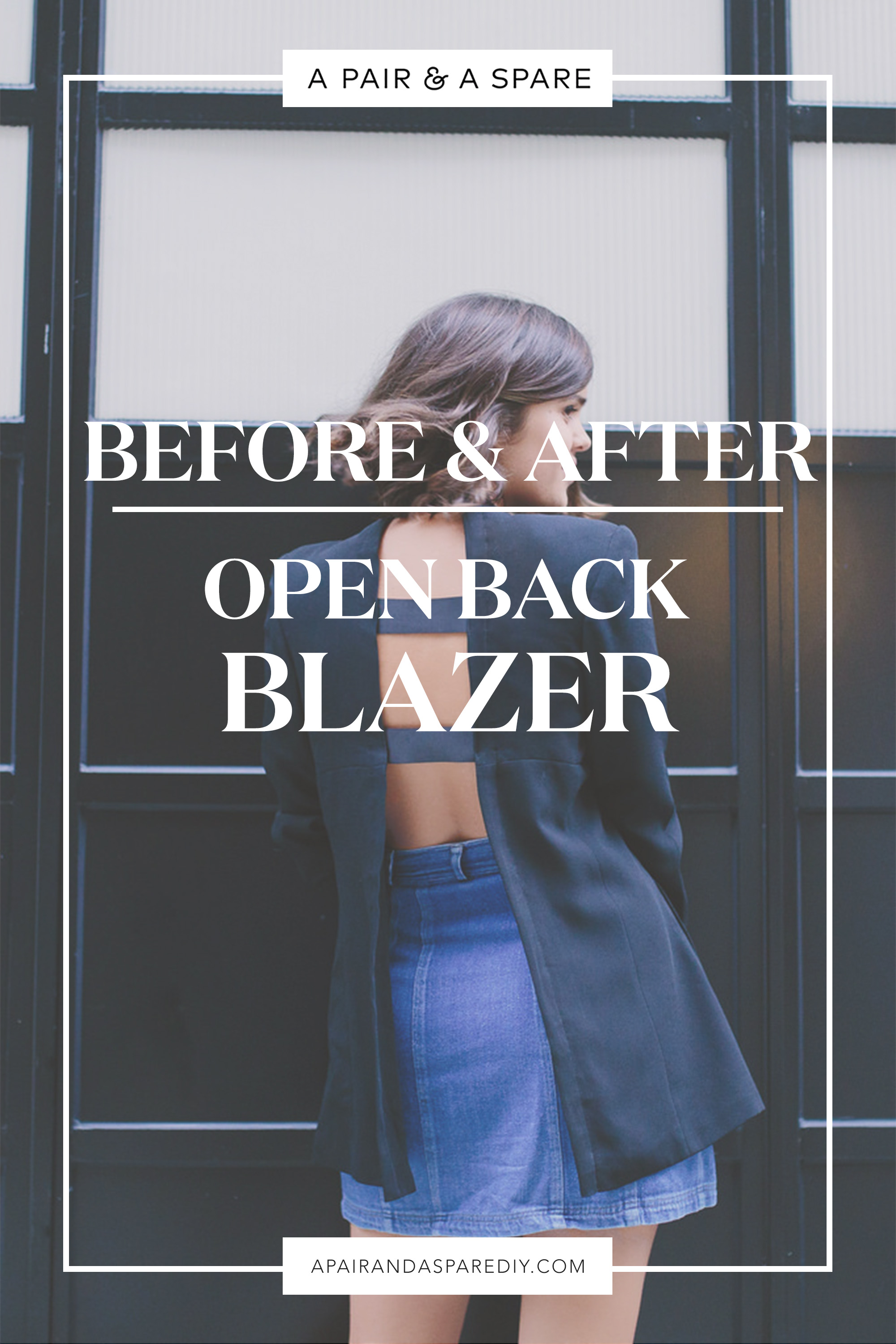 DIY Open Back Blazer