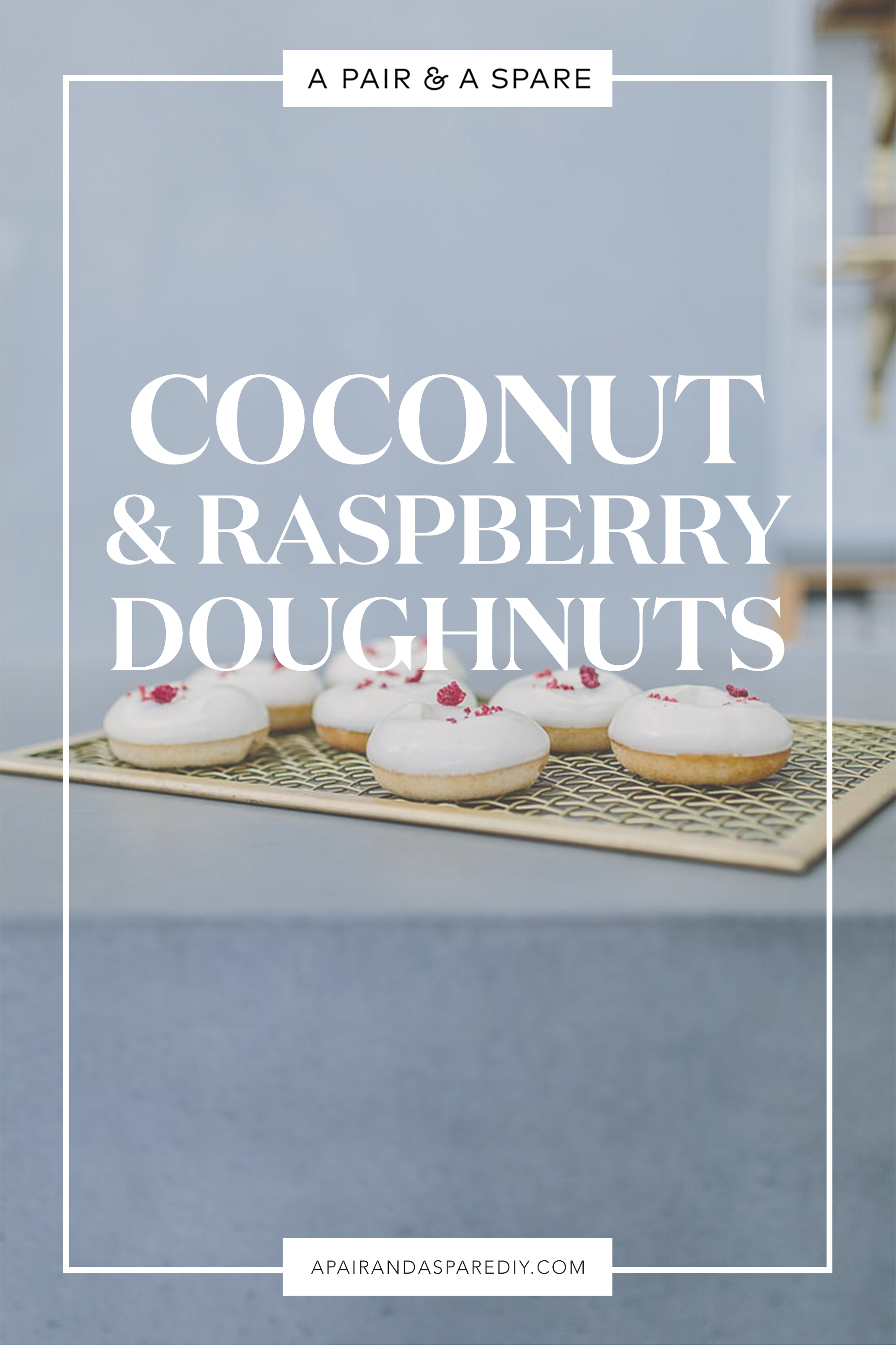 Coconut & Raspberry Baked Doughnuts