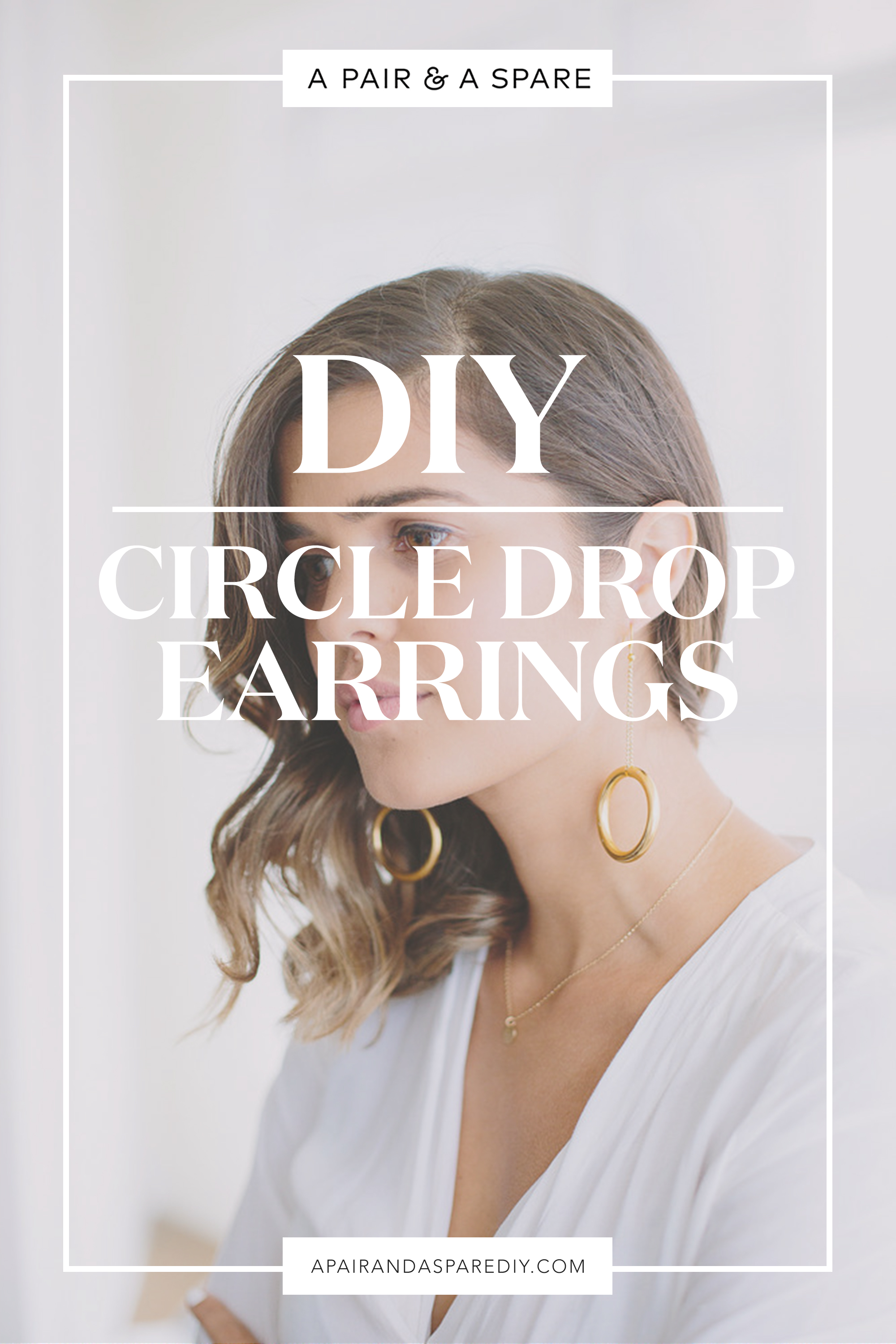 DIY Circle Drop Earrings
