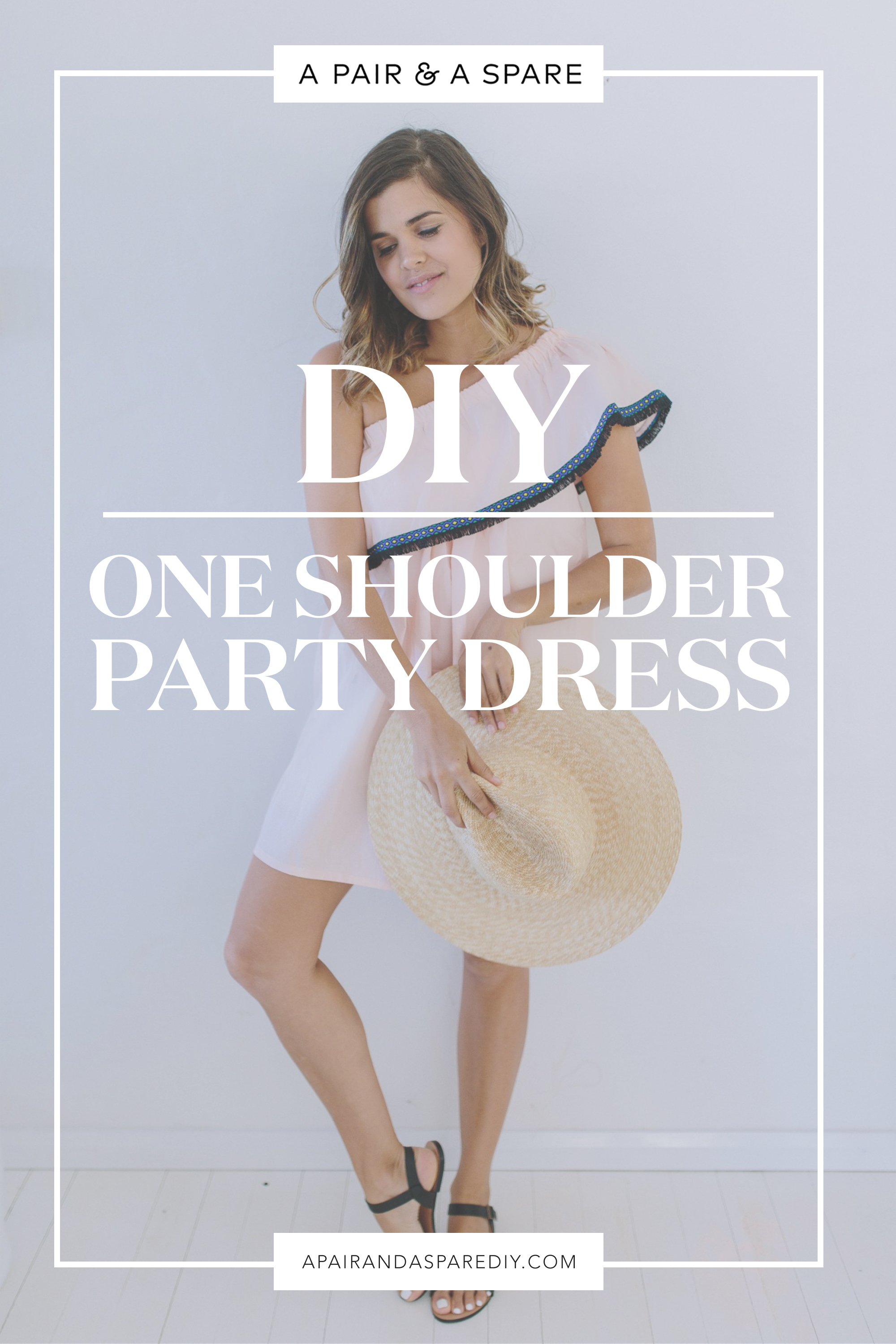 DIY One Shoulder Party Dress