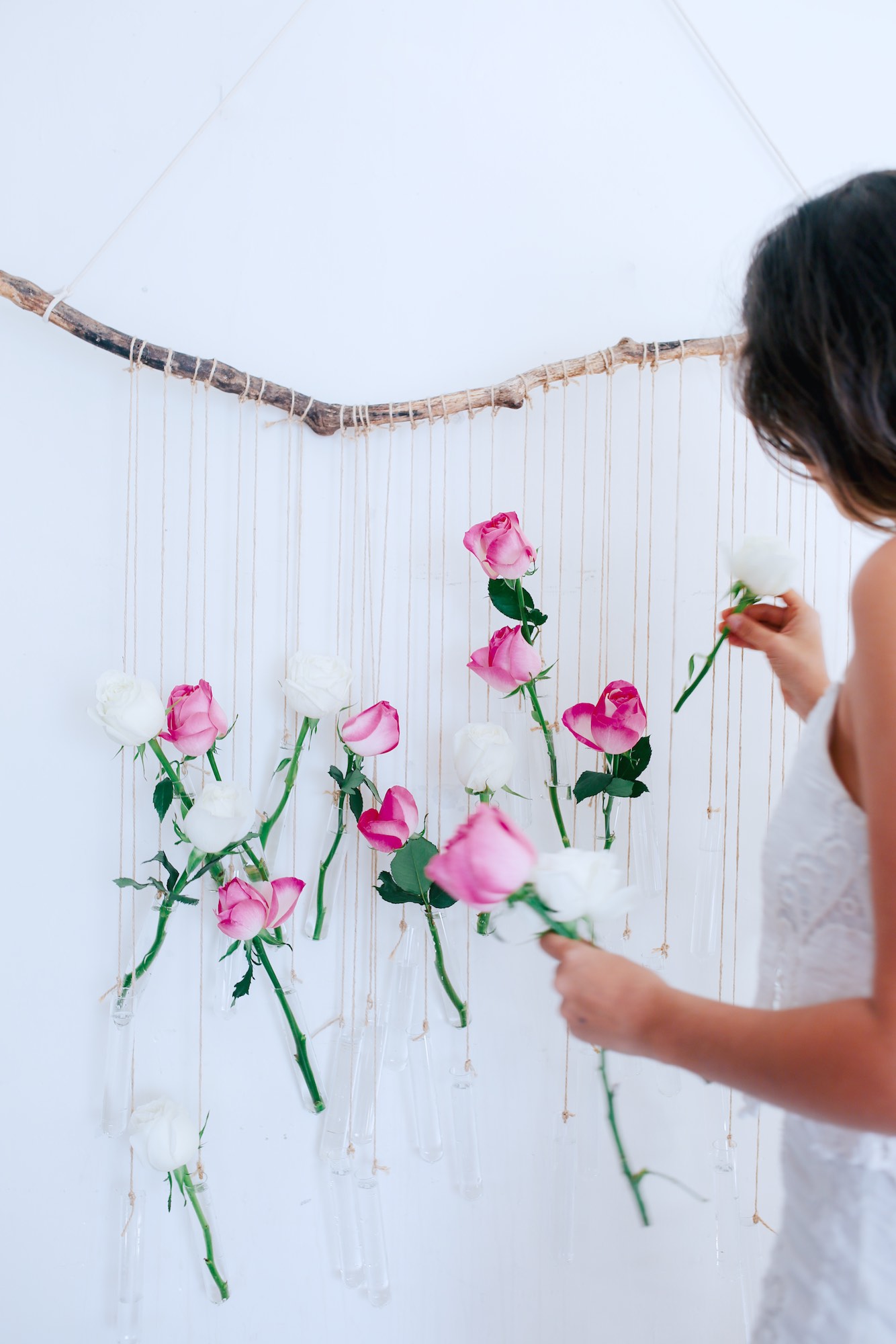 DIY Floral Vase Wall Hanging