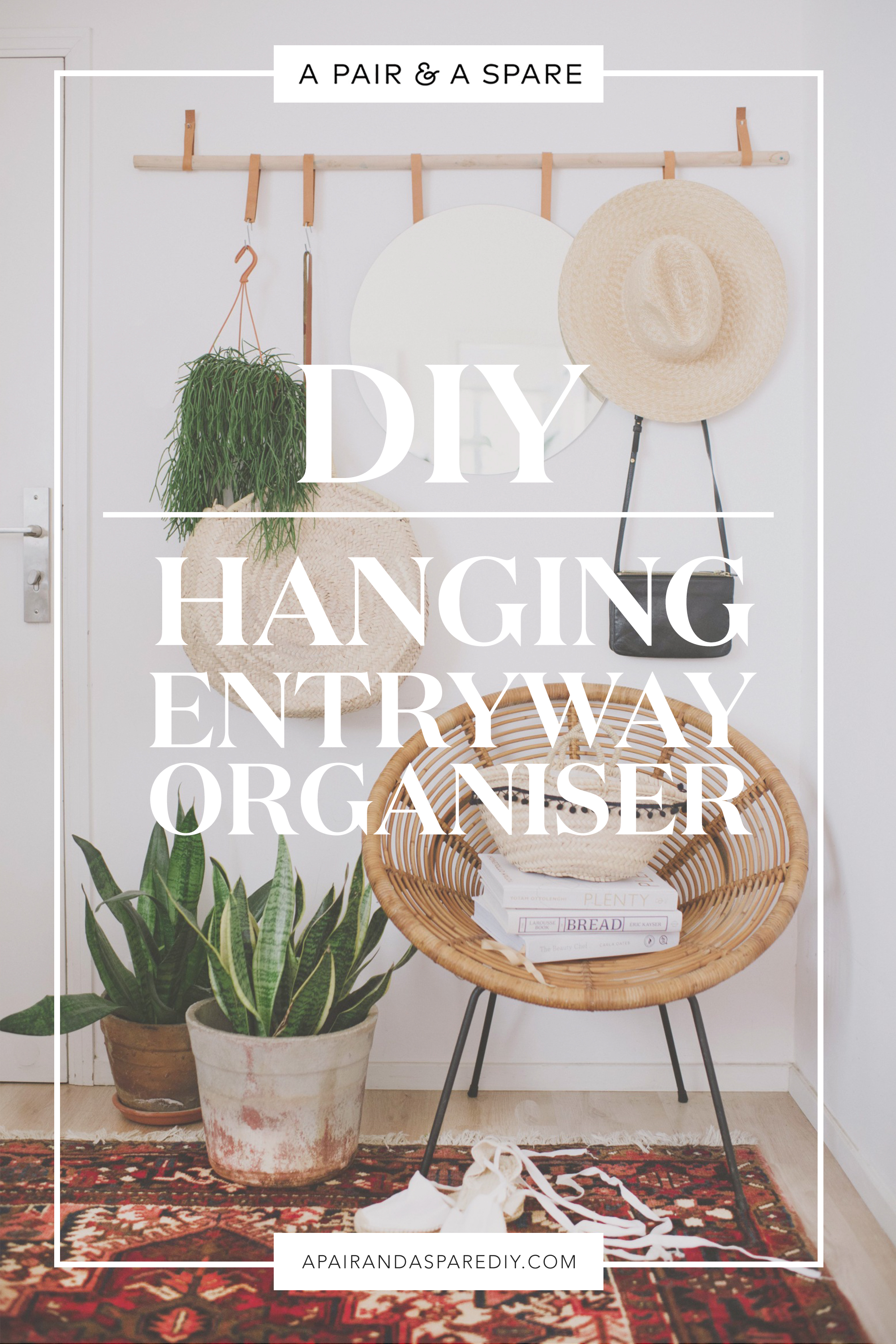 DIY Hanging Entryway Organizer
