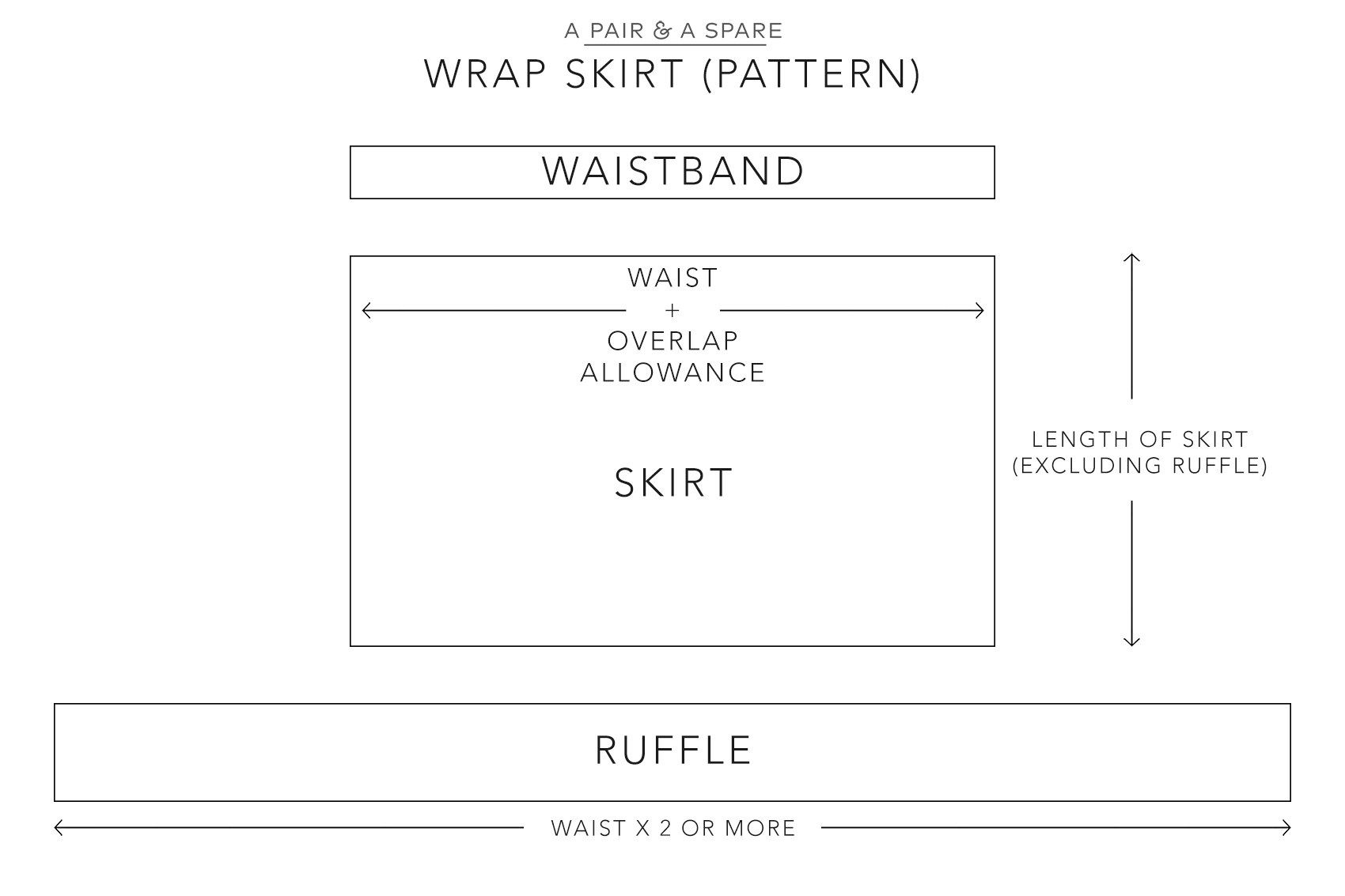 DIY Ruffle Wrap Skirt