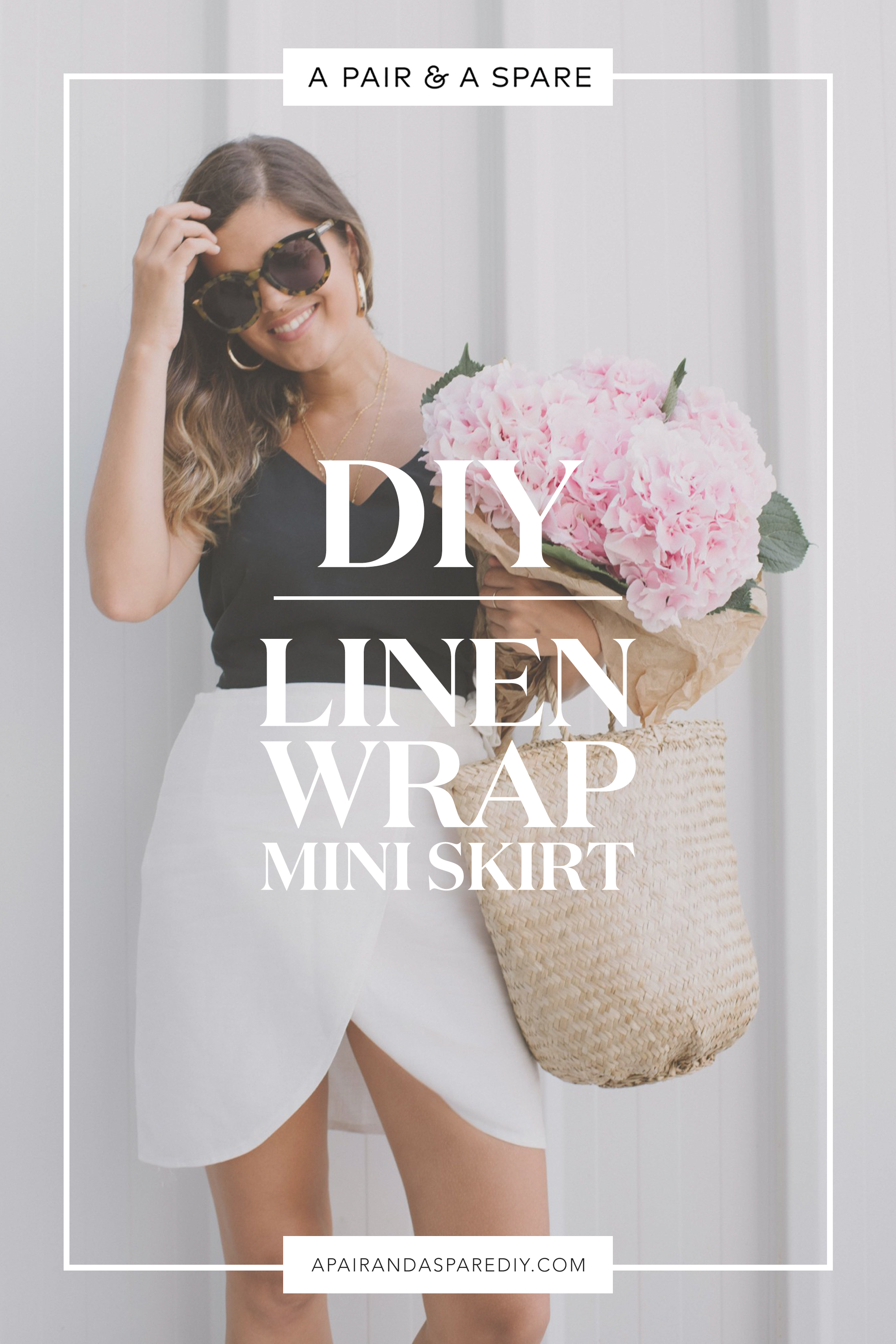 DIY Wrap Mini Skirt