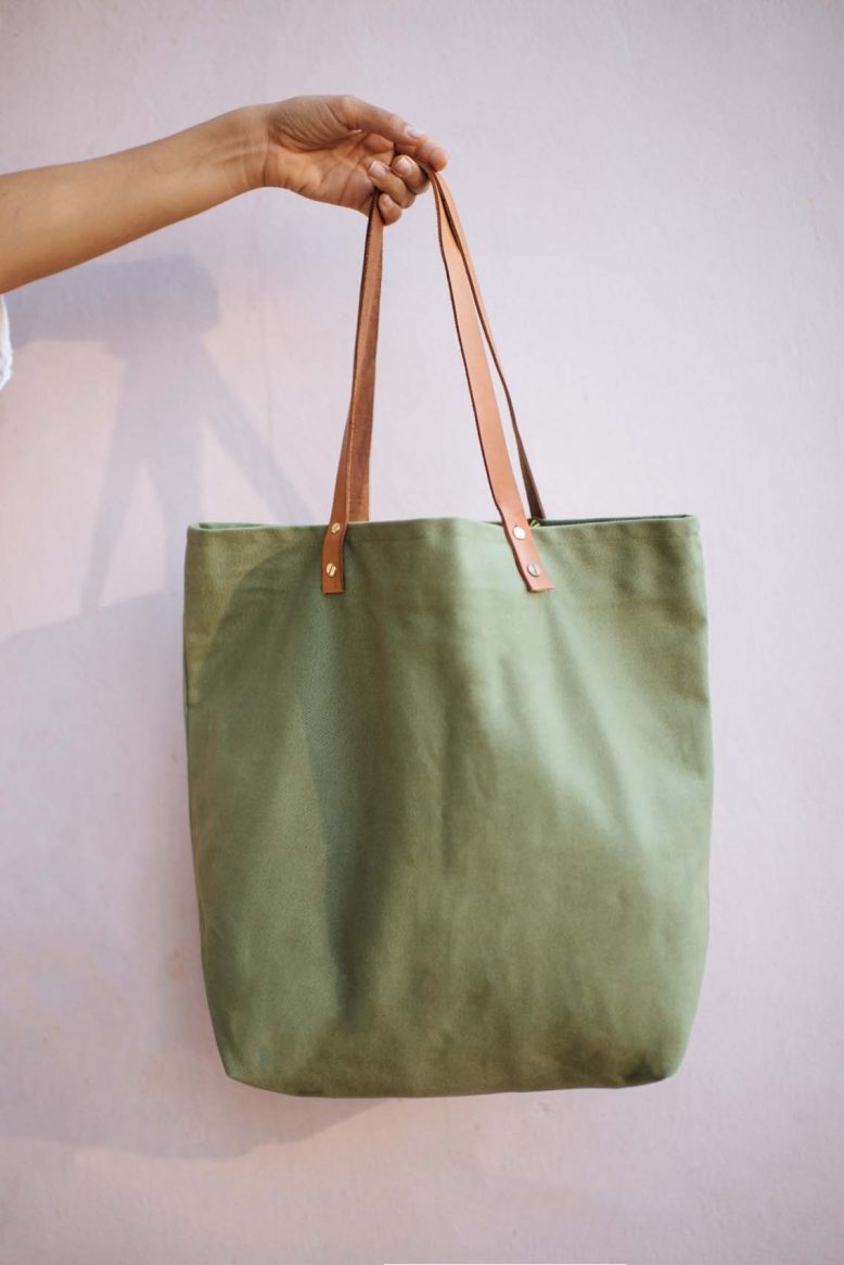 DIY Canvas Tote Bag | A Pair & A Spare