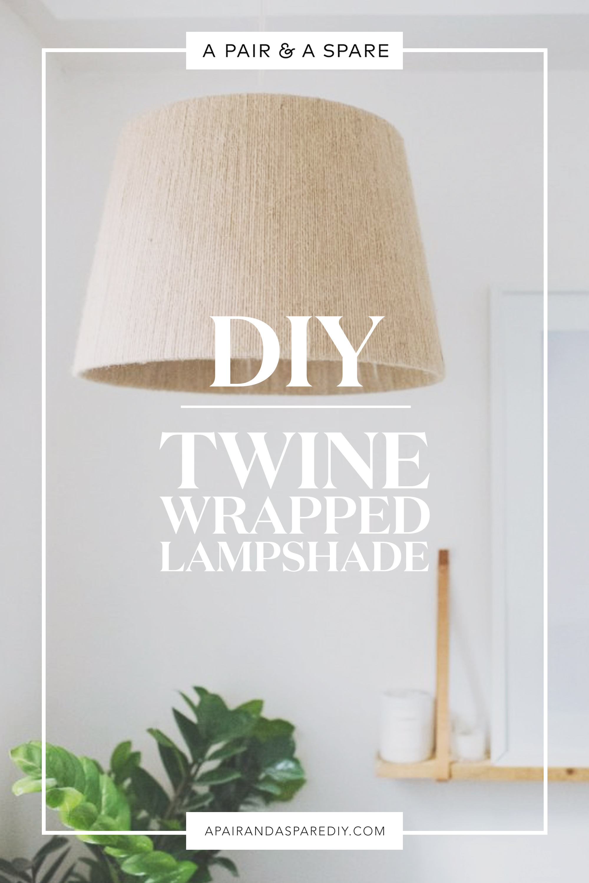 DIY Twine Lampshade