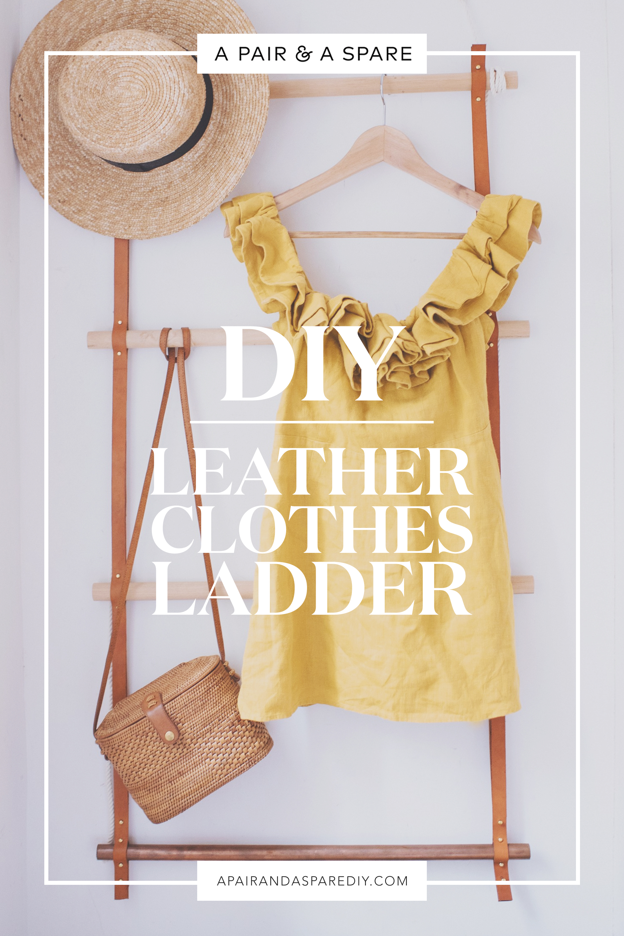 DIY Leather Clothes Ladder