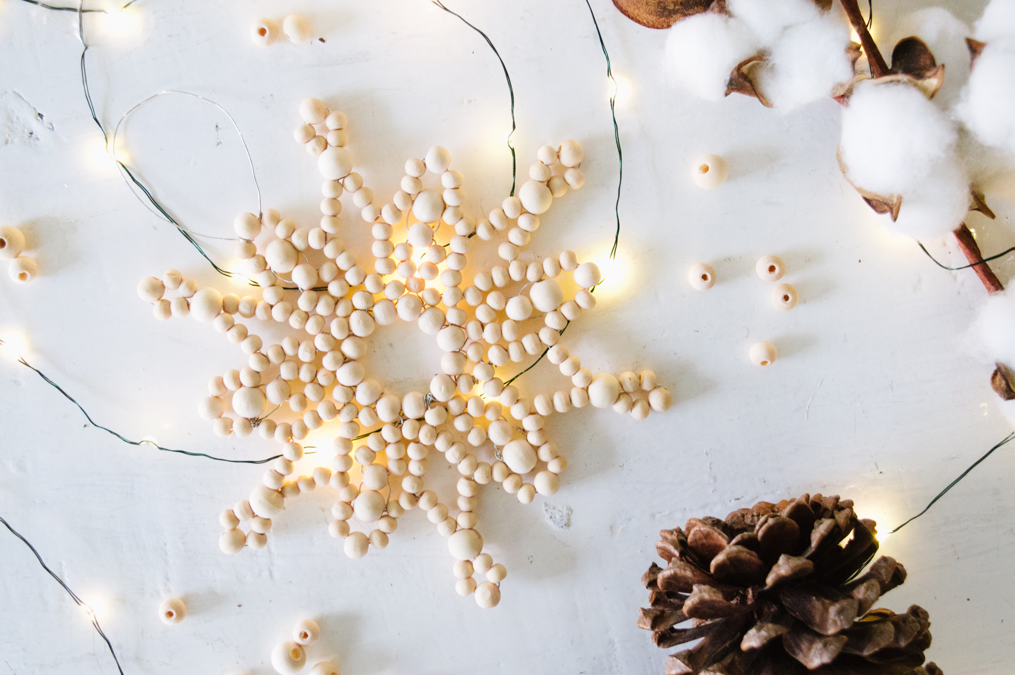 DIY Beaded Snowflake Ornament 