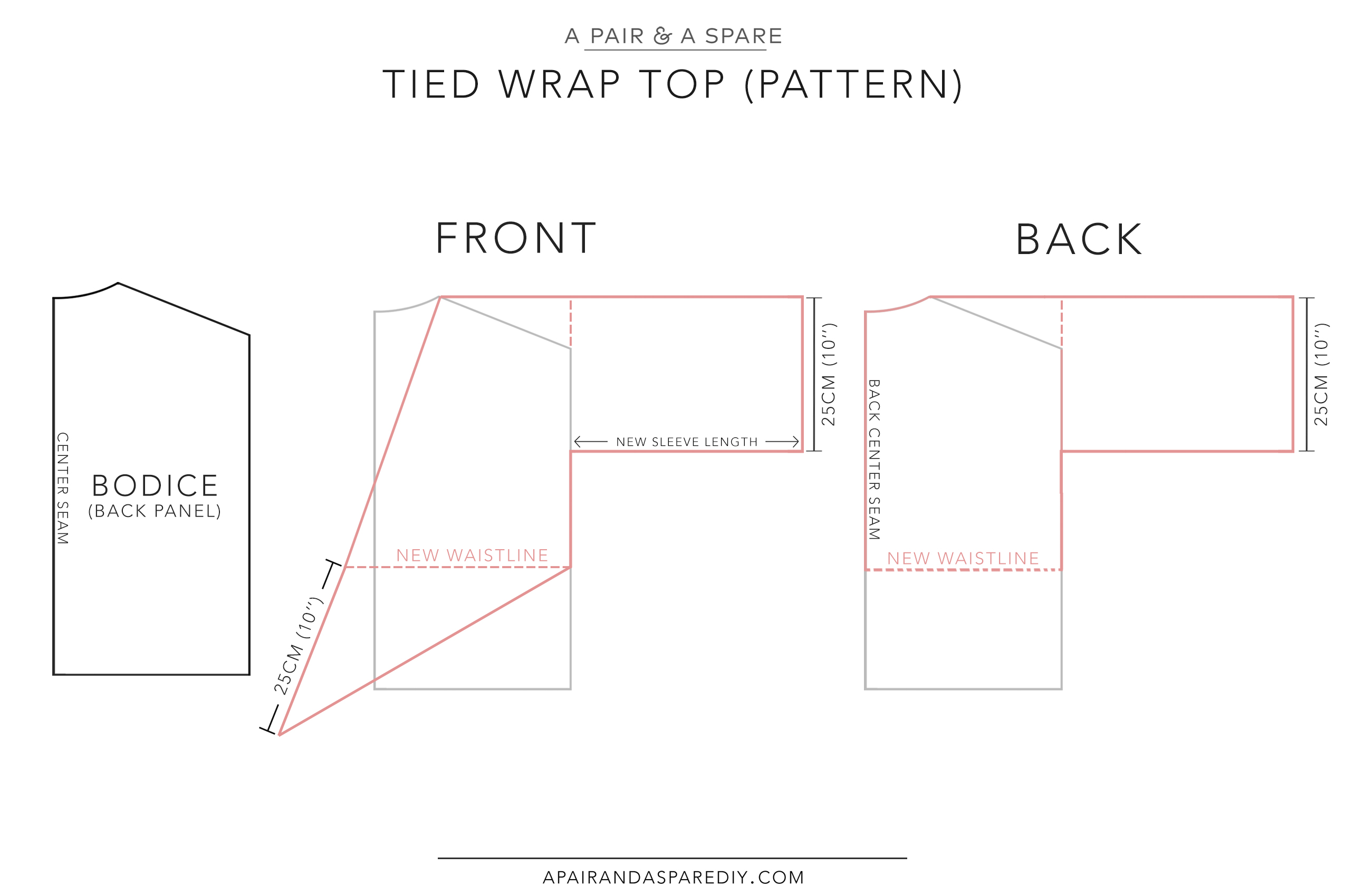 DIY Tied Linen Wrap Top