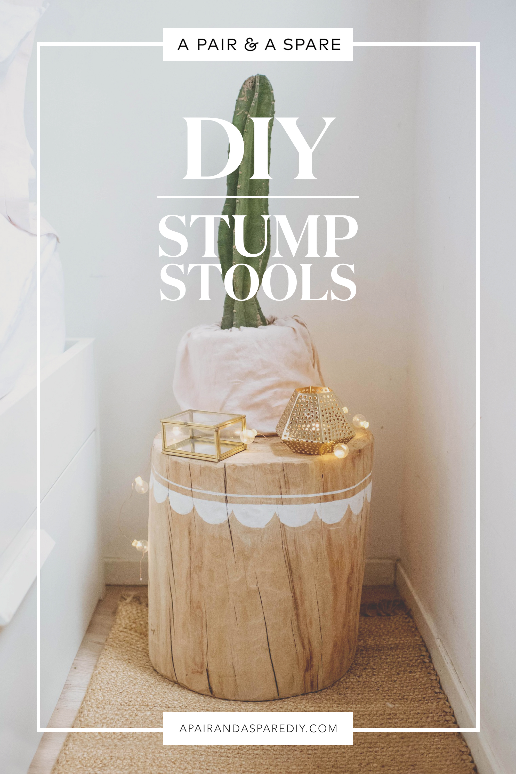 DIY Stump Stools