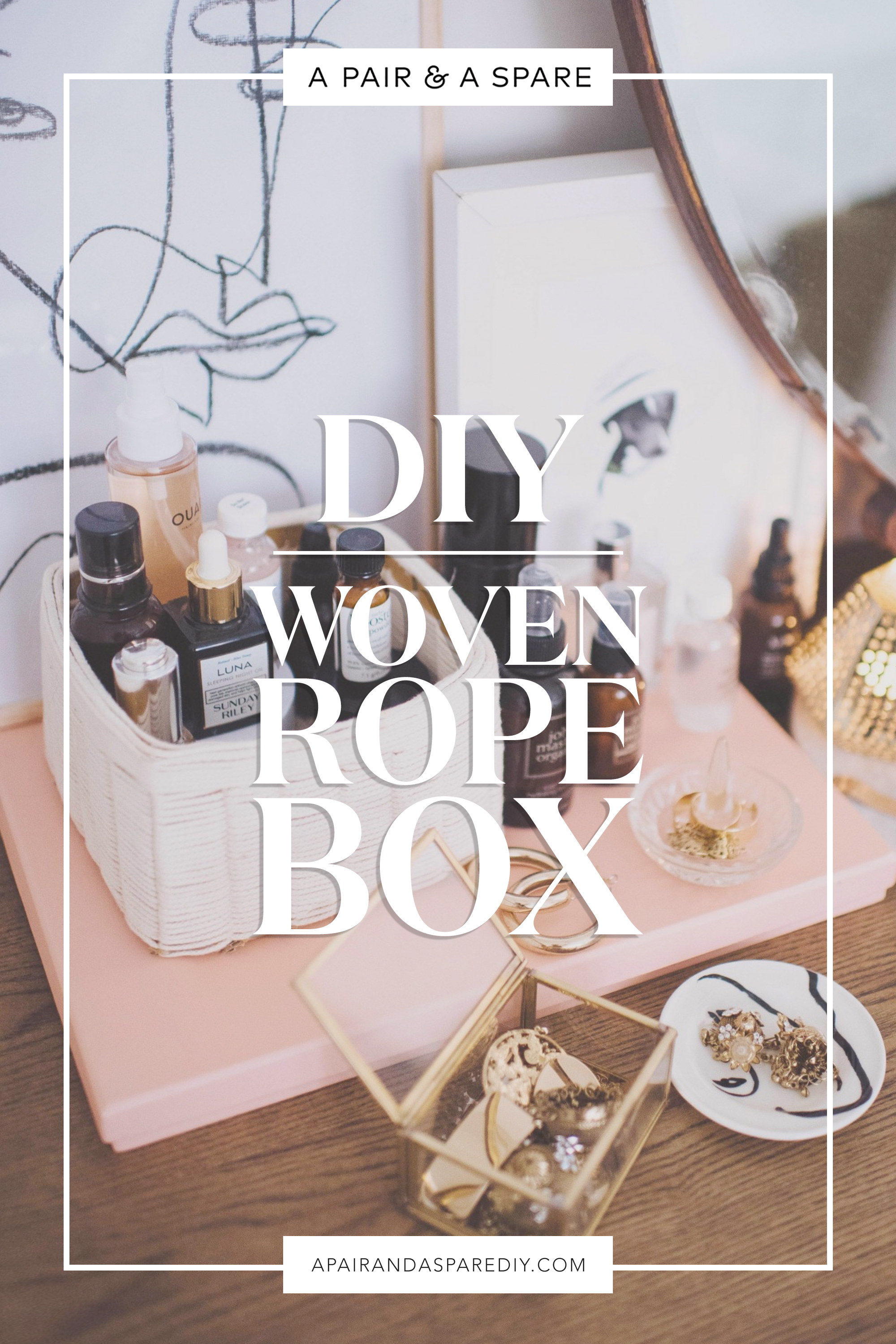 DIY Woven Rope Box