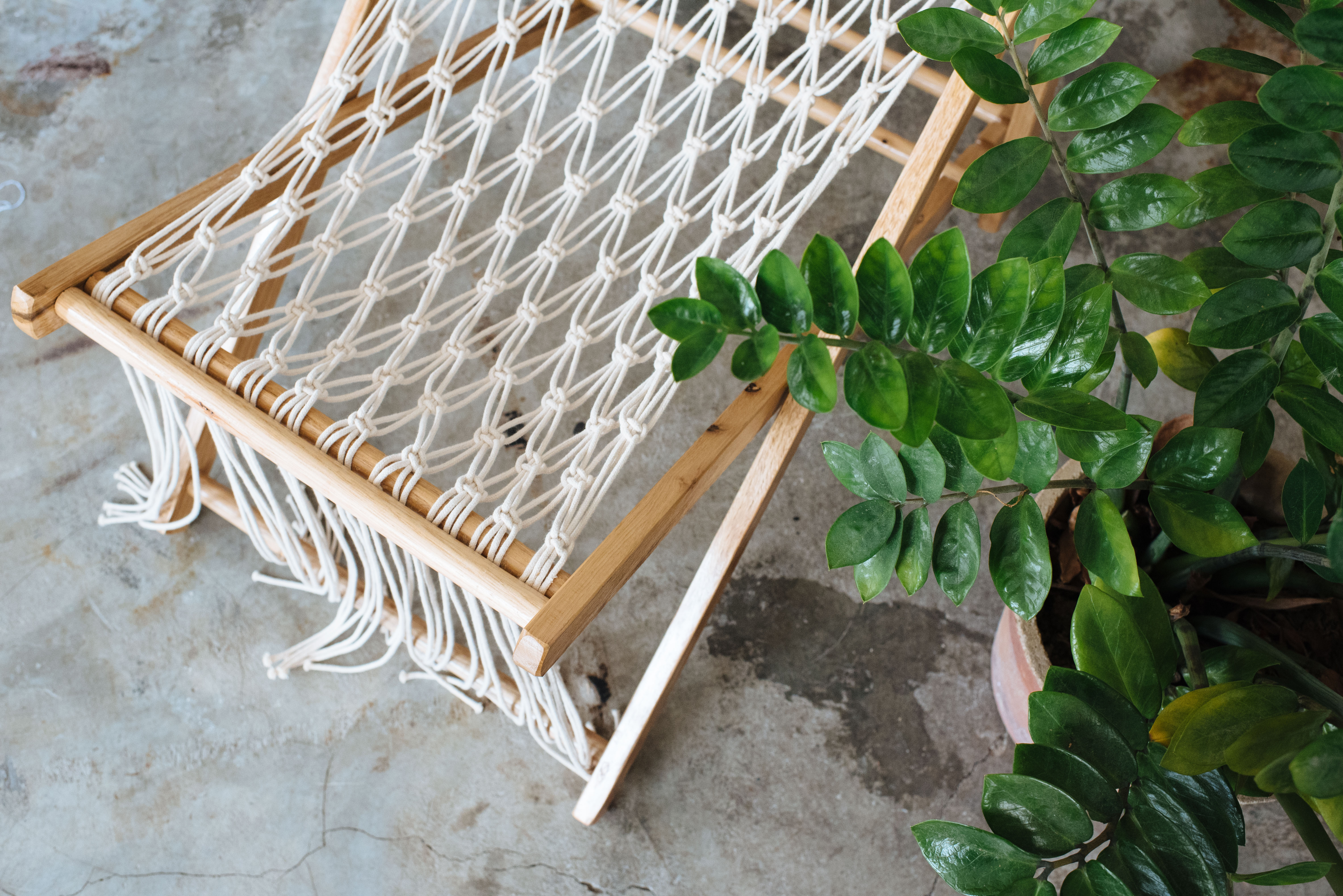 DIY Macramé Deck Chair
