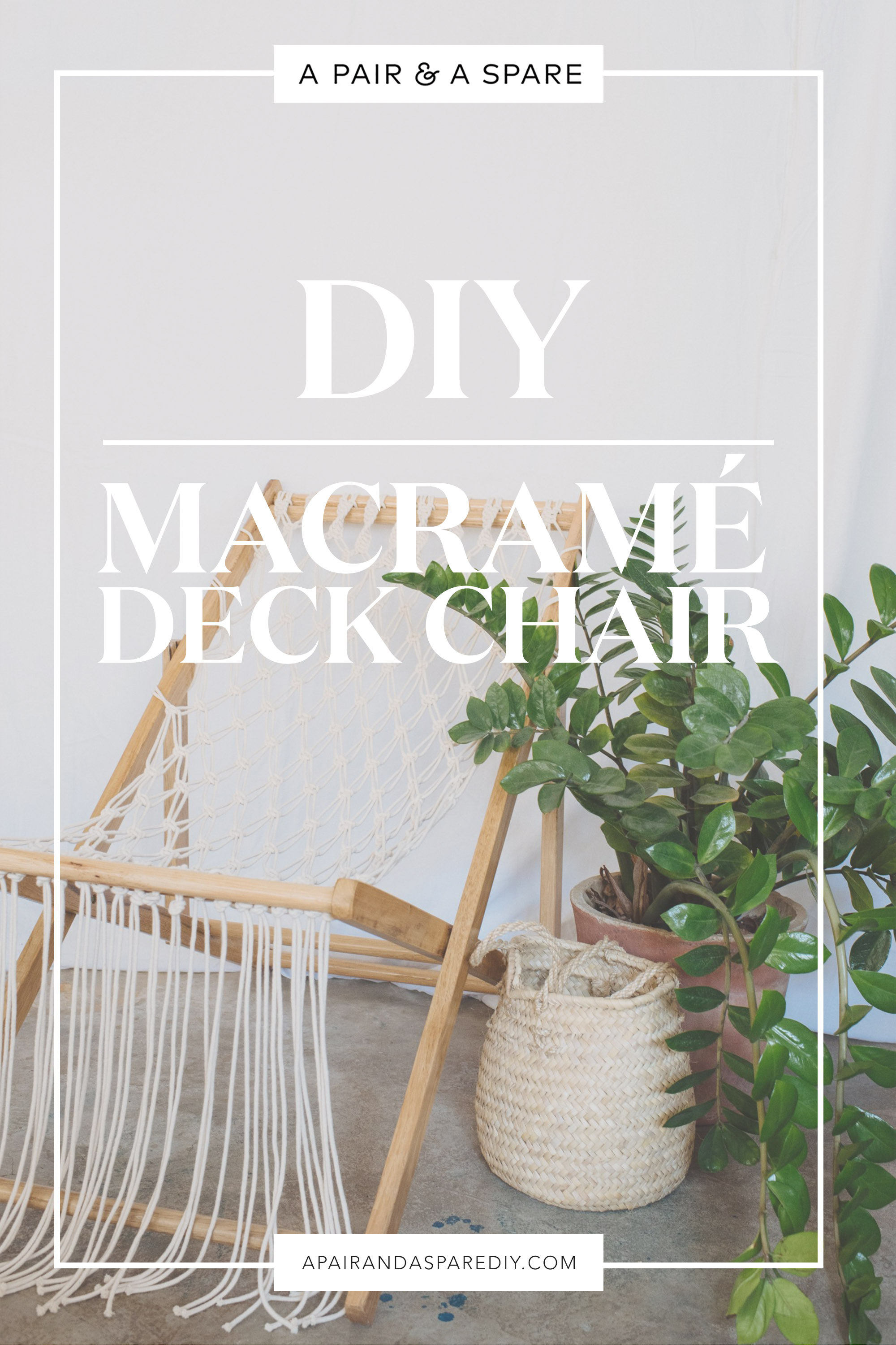 DIY Macramé Deck Chair