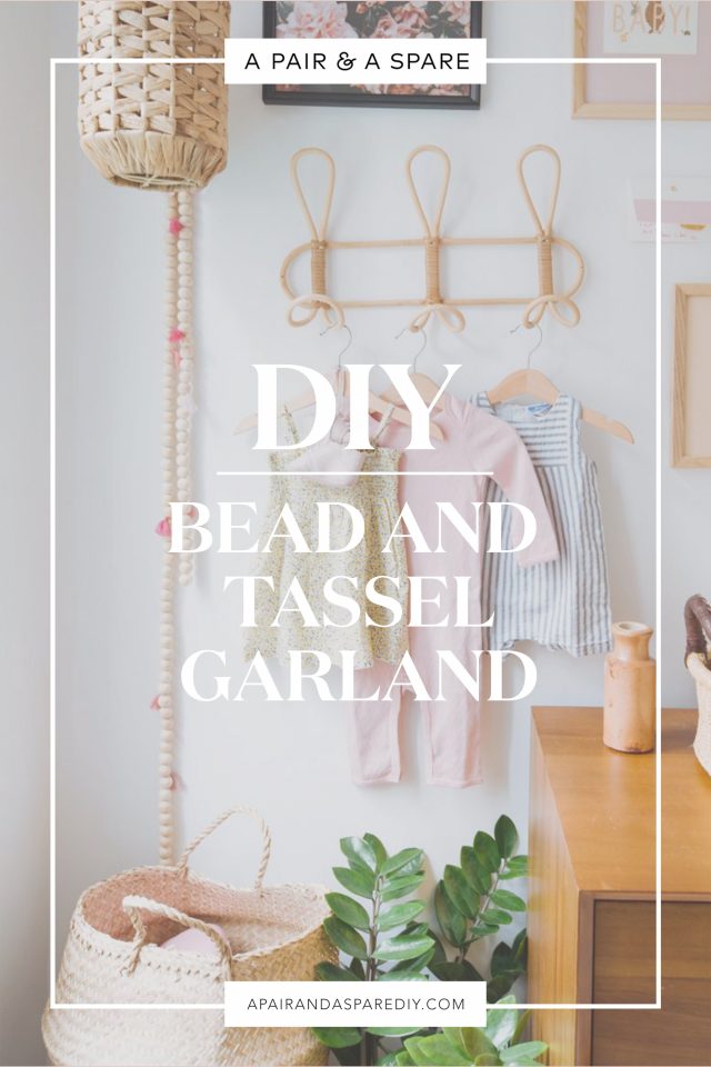 Make this Easy DIY Bead and Tassel Garland
