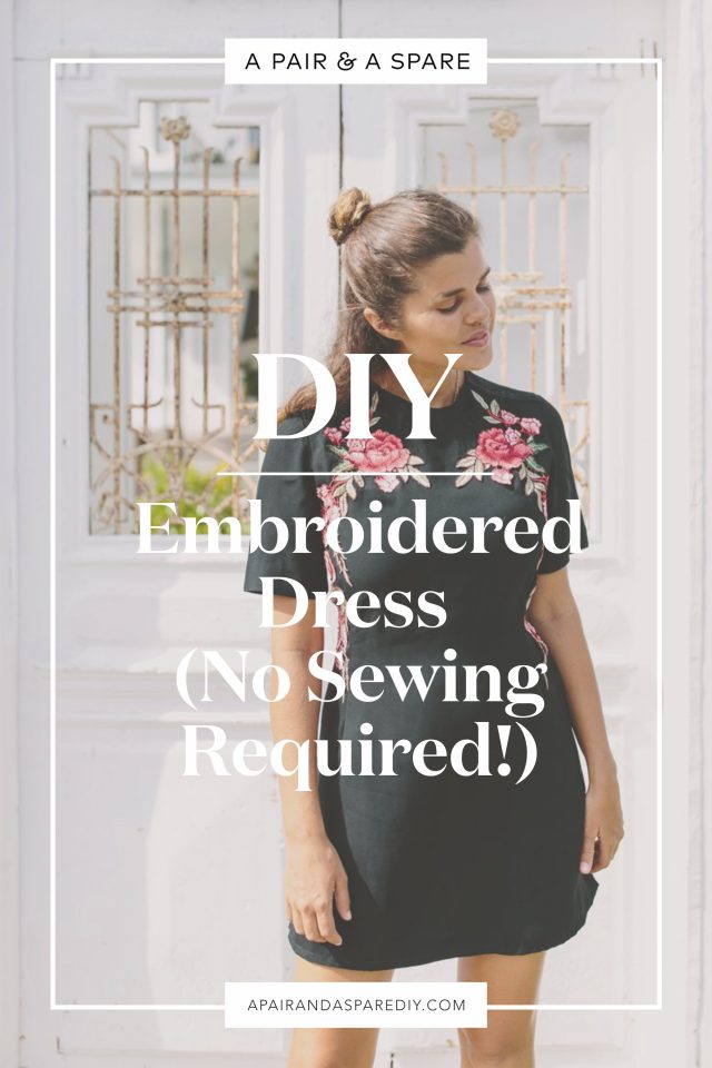 Make this DIY Embroidered Dress 